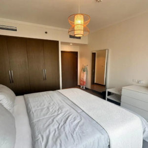 Creek Gate Tower 1 one-bedroom apartment with park view