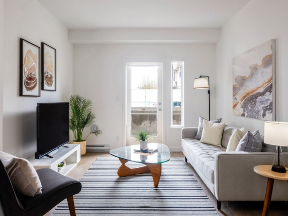 Luxury Vancouver apartments in Cambie Village with balcony and city views