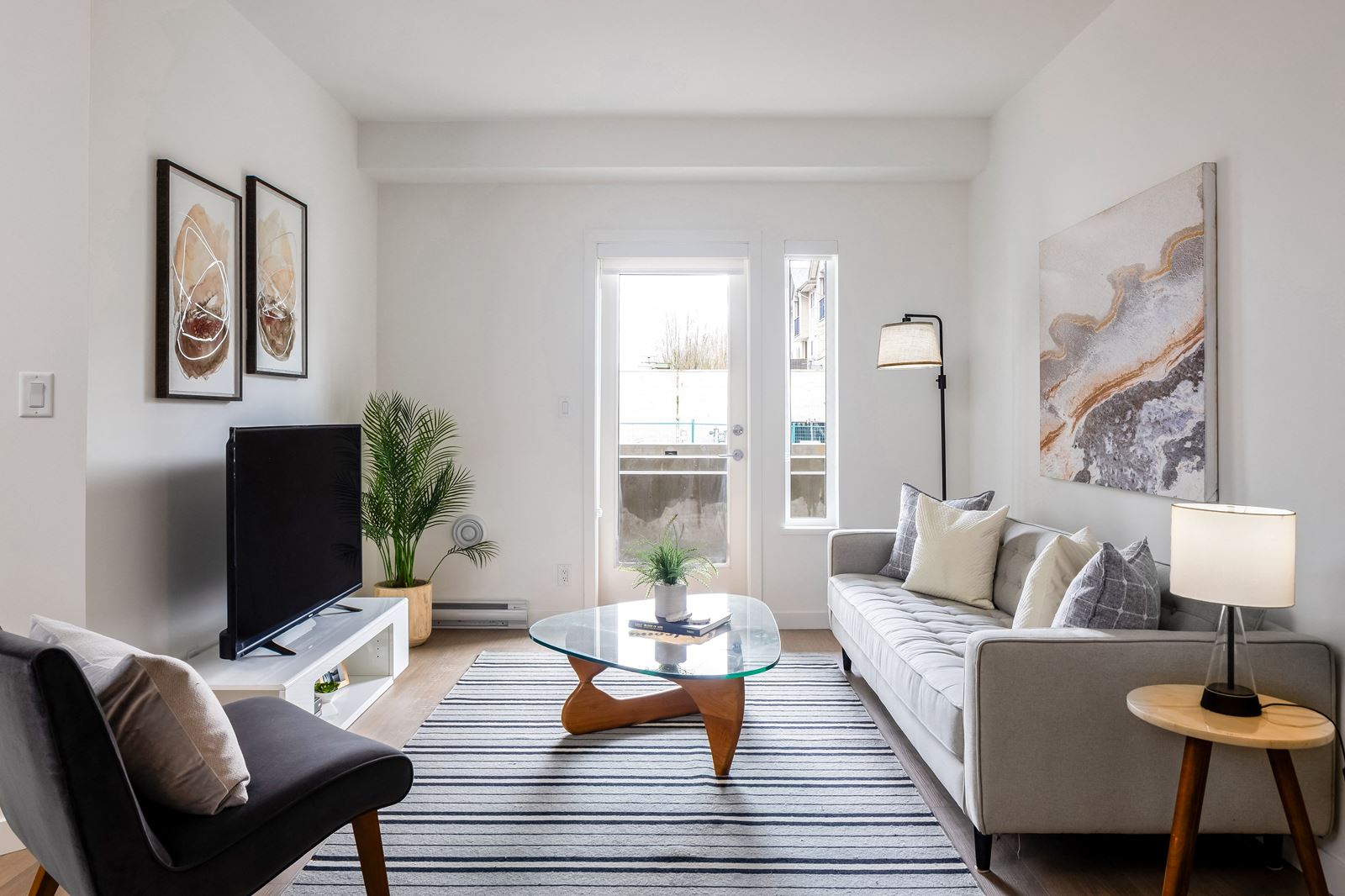 Luxury Vancouver apartments in Cambie Village with balcony and city views