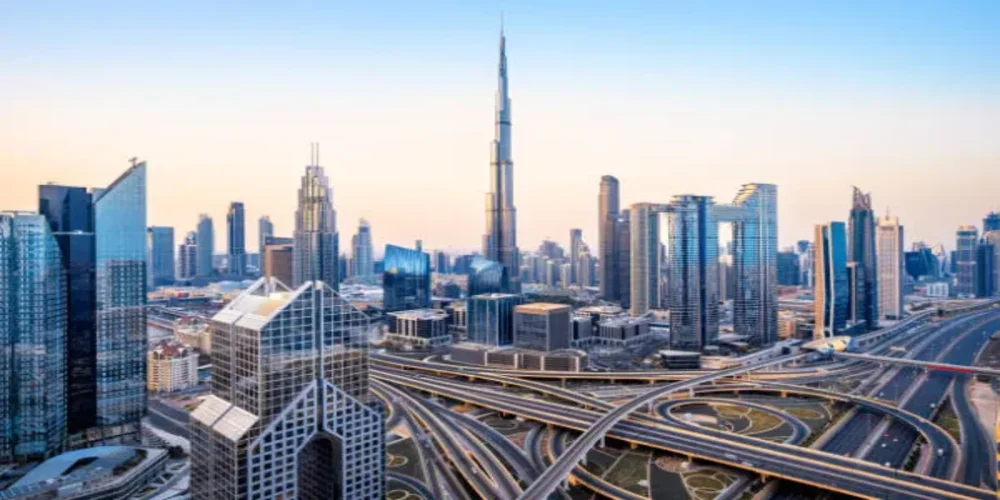 Real estate in Dubai 2025 showing Burj Khalifa and skyline