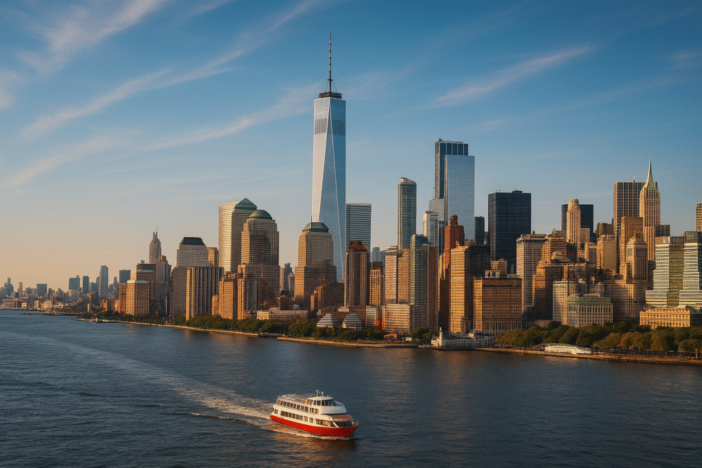 Affordable flats for rent in New York City skyline view