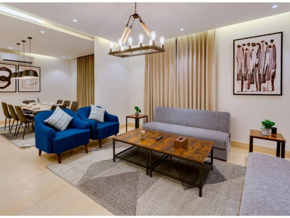 Modern furnished apartments Qurtubah Riyadh with 3 bedrooms