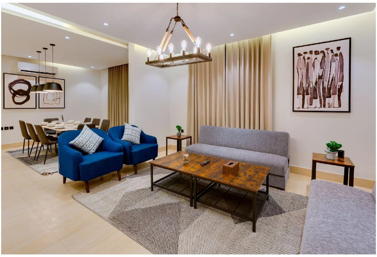 Modern furnished apartments Qurtubah Riyadh with 3 bedrooms