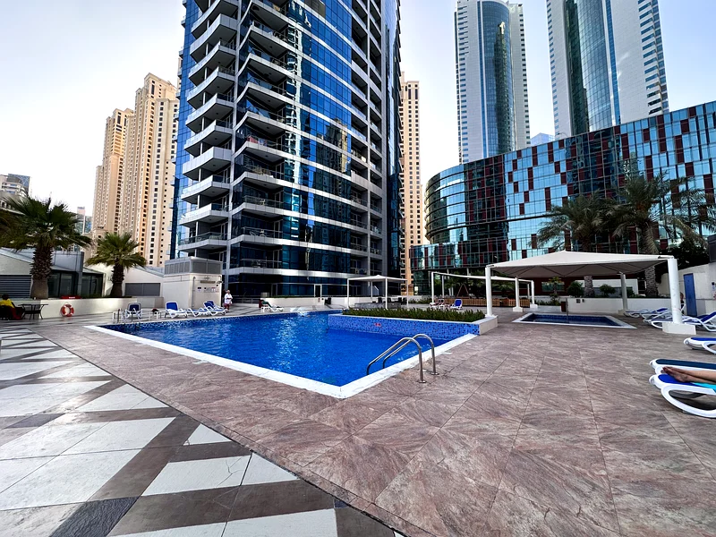 Bay Central Dubai Marina apartment for rent with marina view