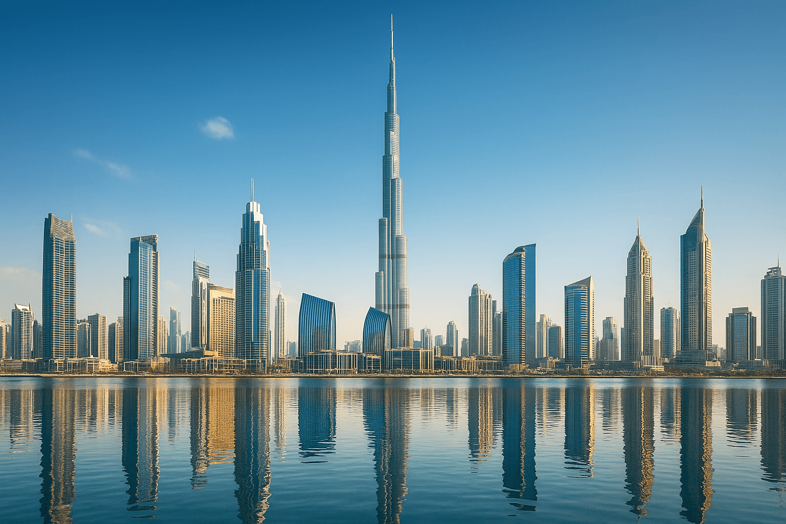 Affordable flats for rent in Dubai city skyline