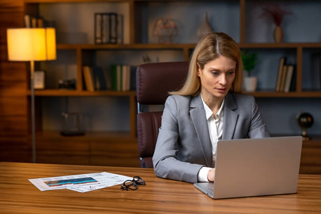 Real estate agent meeting with home buyers during property showing