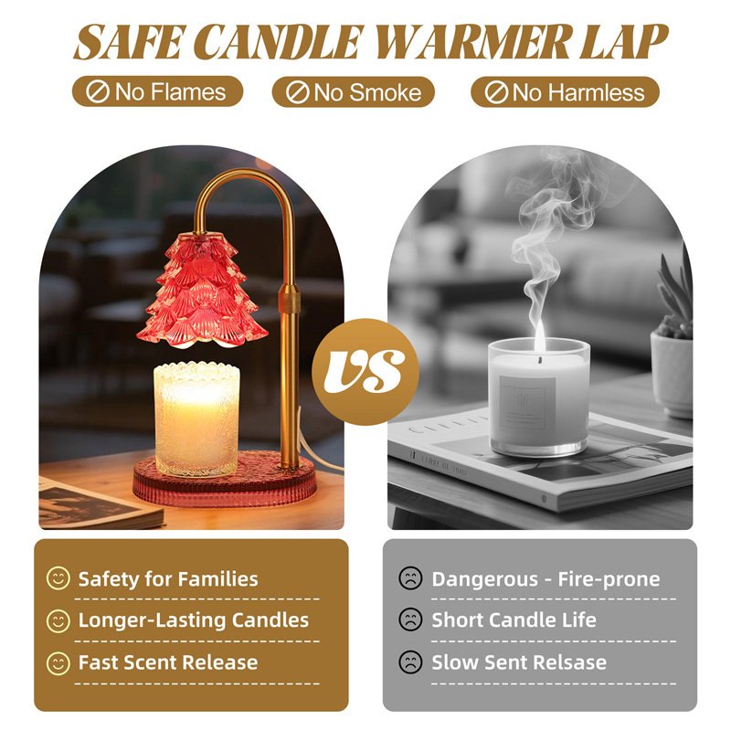 Candle Warmer Lamp With Timer & Dimmer , Adjustable Wax Melt Lamp For Jar Candles, Home Decor Accent - Image 2