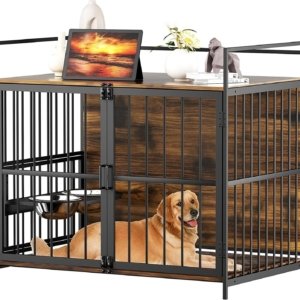 Dog Crate Furniture-Style Cages For Large Dogs Indoor Heavy Duty Super Sturdy 41